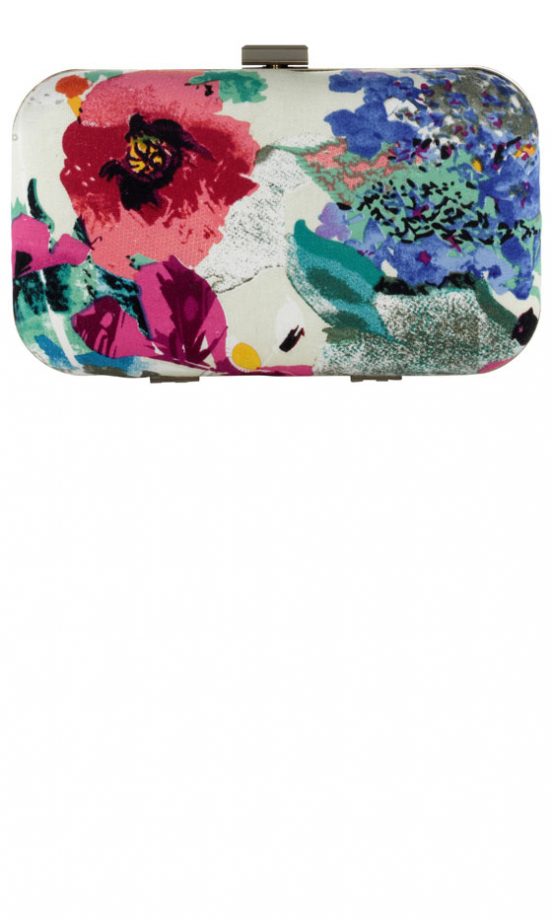 Marks & Spencer SS13 Floral Box Clutch Bag, £25