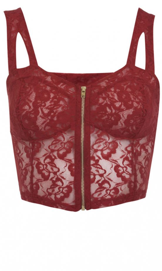 Miss Selfridge SS13 Lace Bralet, £20