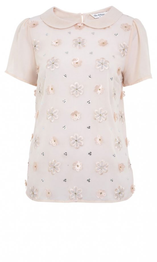Miss Selfridge SS13 Floral Embellished Top, £37