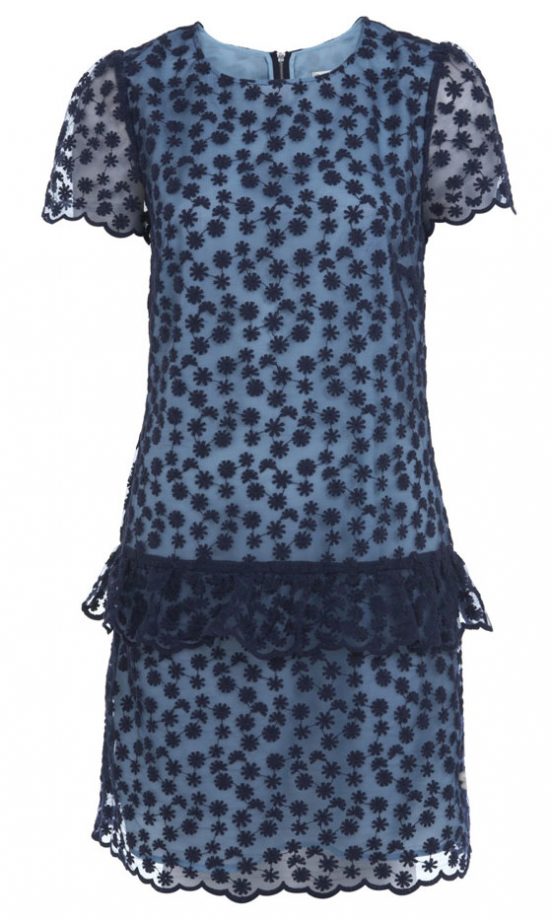 Miss Selfridge SS13 Blue Sheer Dress, £49