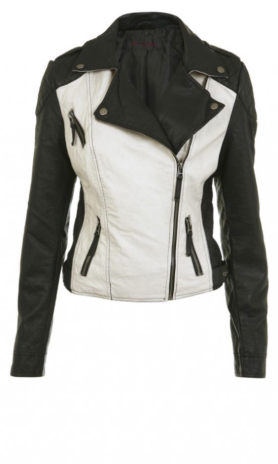 Miss Selfridge SS13 Monochrome Biker Jacket, £52