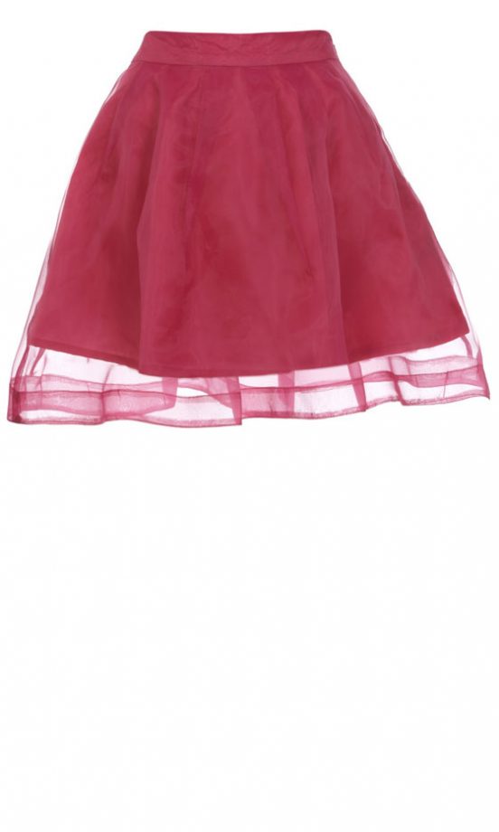 Miss Selfridge SS13 Pink Sheer Skirt