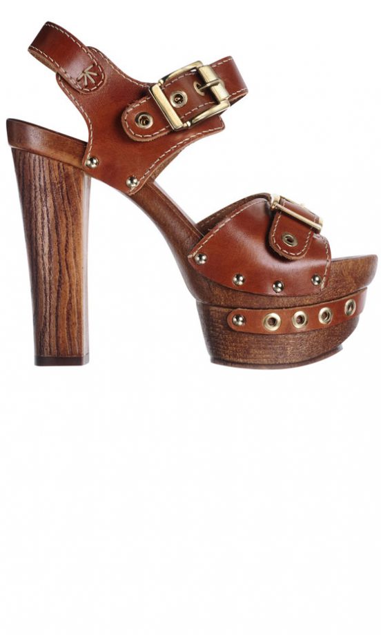 Miss Selfridge SS13 Brown Buckle Heels
