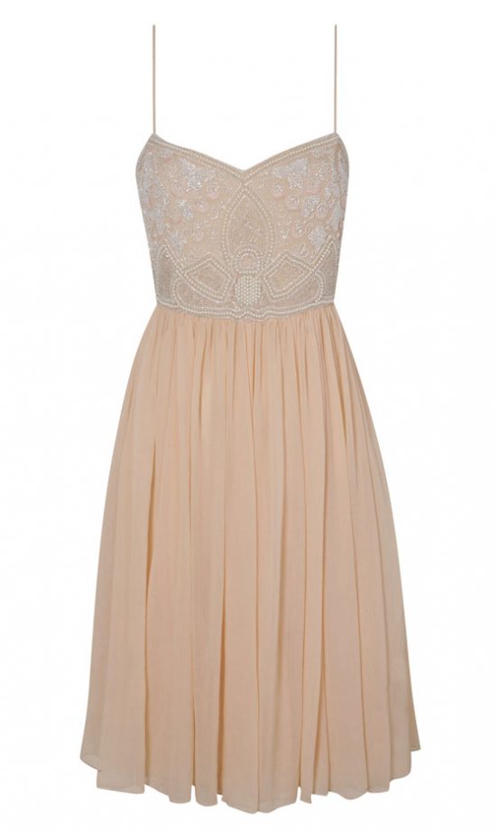 Miss Selfridge SS13 Nude Dress