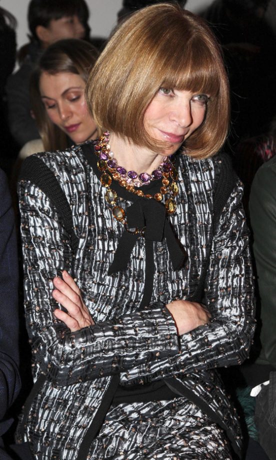 Anna Wintour At The Creatures of The Wind AW13 Show At New York Fashion Week, 2013