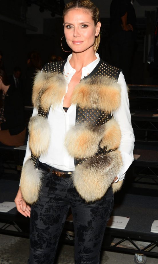 Heidi Klum At The Kenneth Cole AW13 Show At New York Fashion Week, 2013