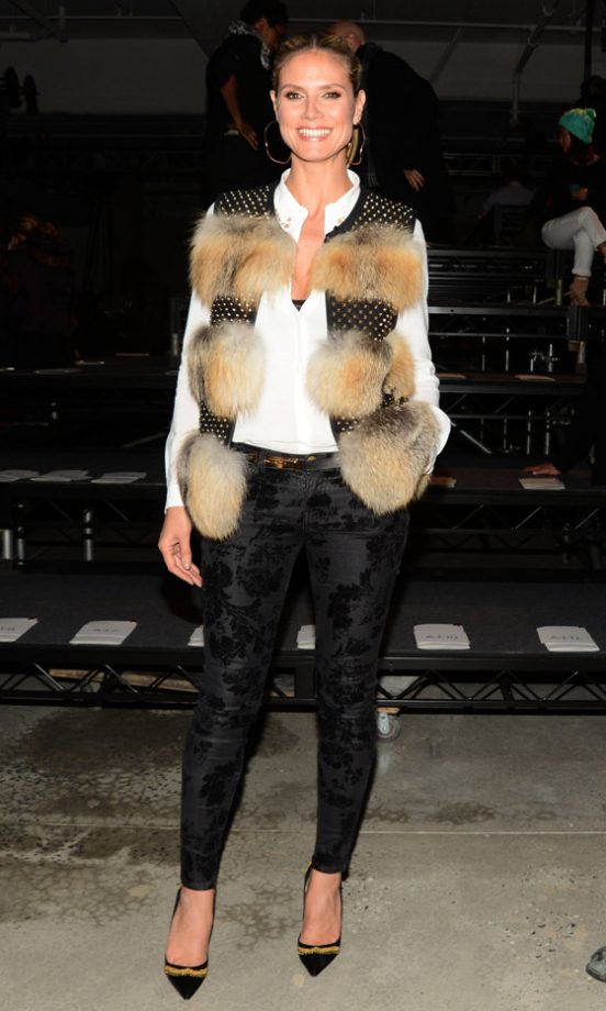 Heidi Klum At The Kenneth Cole AW13 Show At New York Fashion Week, 2013