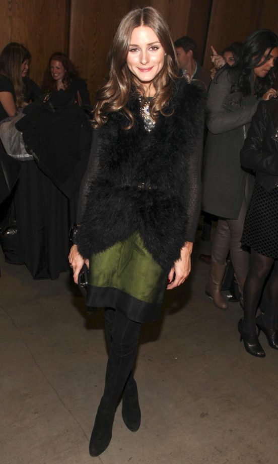 Olivia Palermo At The La Perla AW13 Show At New York Fashion Week, 2013