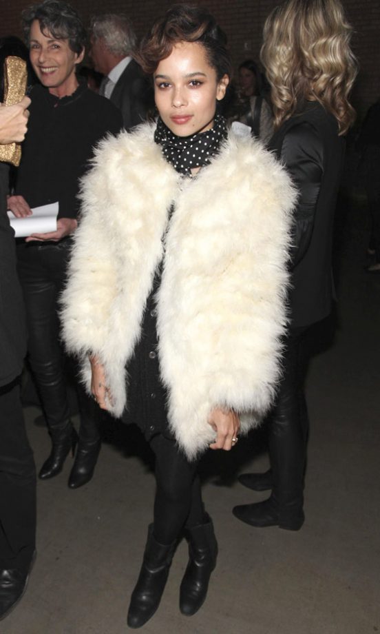 Zoe Kravitz At The La Perla AW13 Show At New York Fashion Week, 2013
