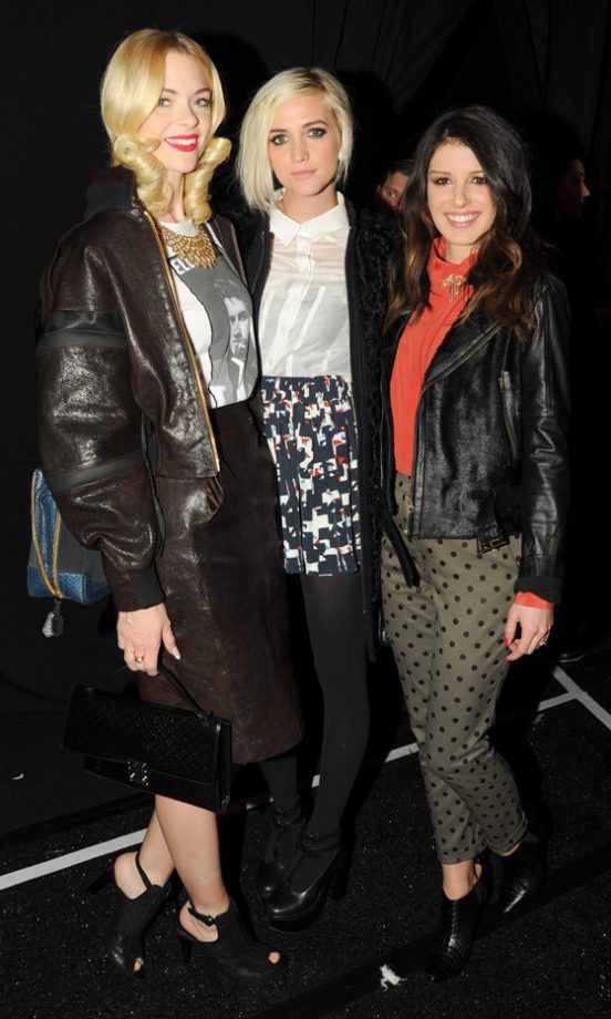 Jaime King, Ashlee Simpson And Shenae Grimes At The Rebecca Minkoff AW13 Show At New York Fashion Week, 2013