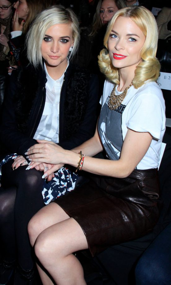 Ashley Simpson And Jaime King At The Rebecca Minkoff AW13 Show At New York Fashion Week, 2013