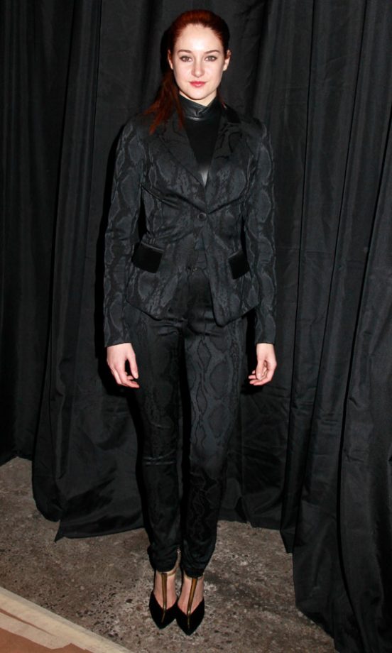 Shailene Woodley At The Chrisitan Siriano AW13 Show At New York Fashion Week, 2013