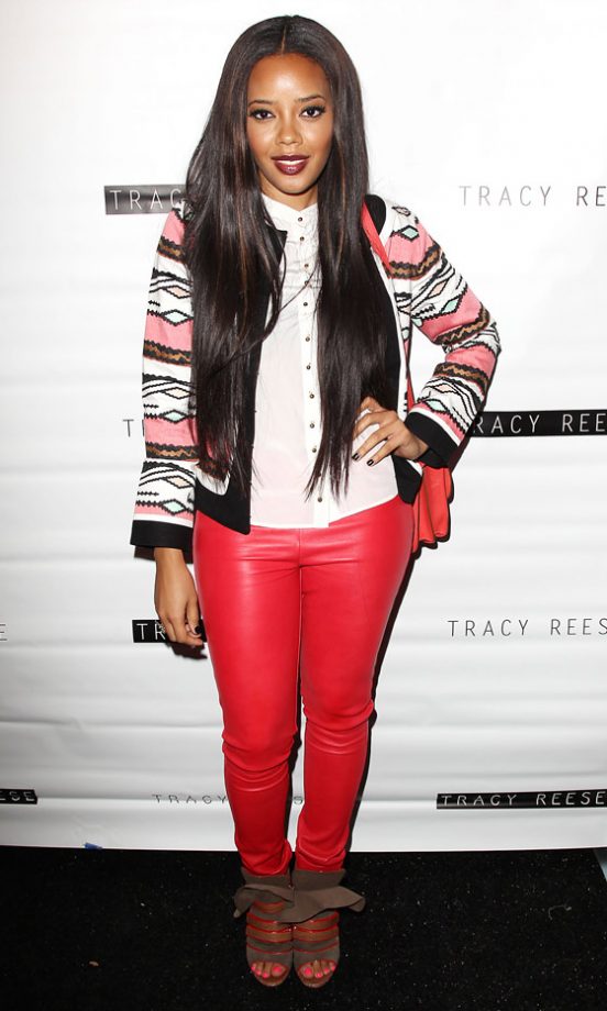 Angela Simmons At The Tracy Reese AW13 Show At New York Fashion Week, 2013