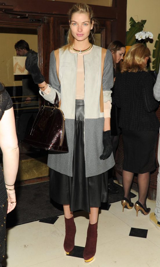 Jessica Hart At The Diane Von Furstenberg AW13 Show At New York Fashion Week, 2013