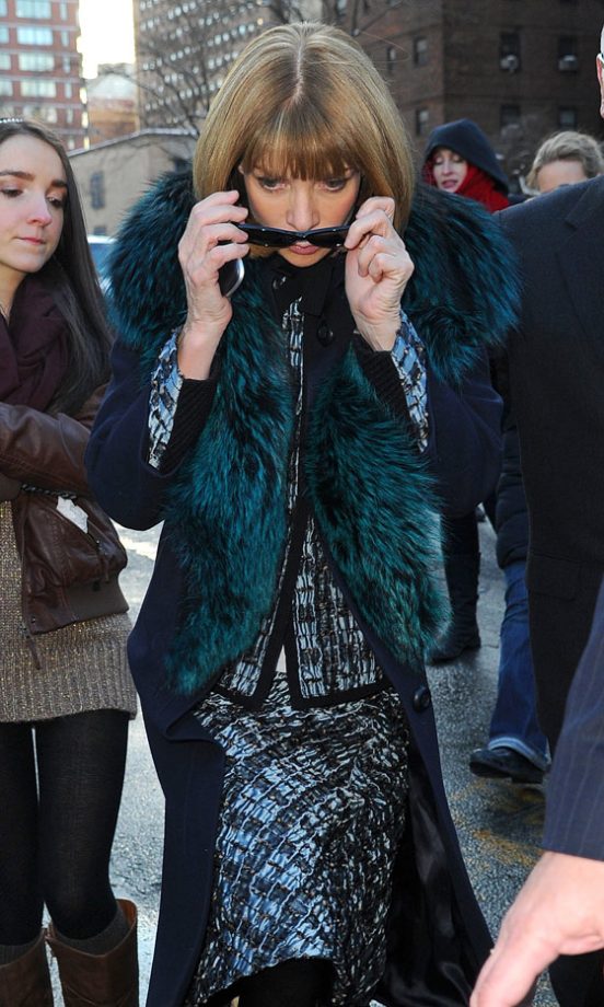 Anna Wintour Out At New York Fashion Week, 2013