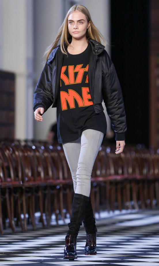 Cara Delevingne At The Tommy Hilfiger AW13 Show At New York Fashion Week, 2013