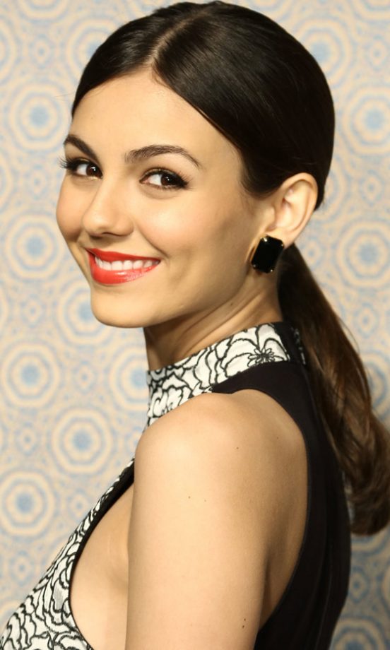 Victoria Justice At The Alice And Olivia By Stacey Bendet AW13 Show At New York Fashion Week, 2013