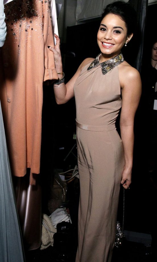 Vanessa Hudgens At The Jenny Packham AW13 Show At New York Fashion Week, 2013