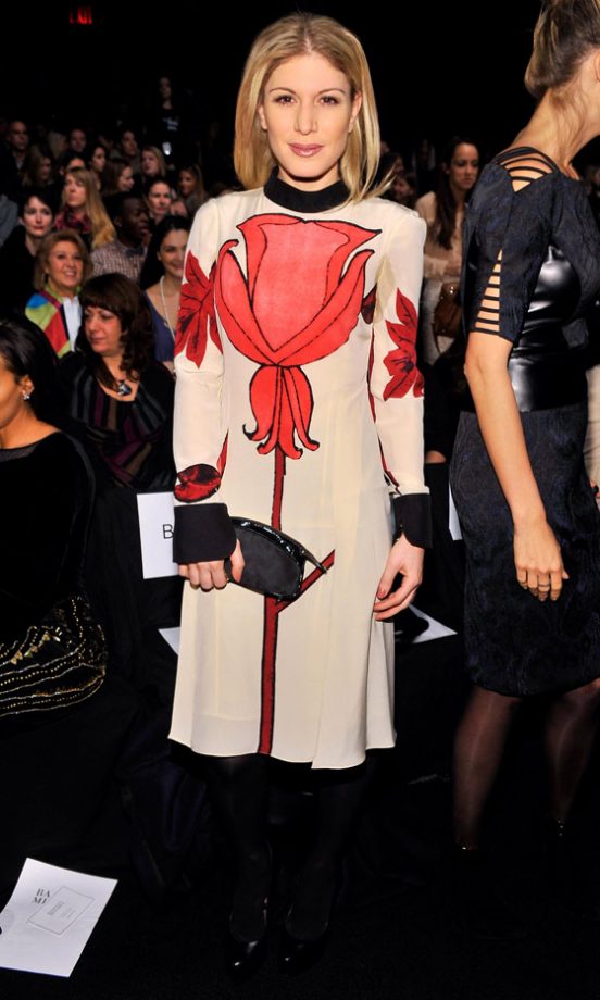 Hofit Golan At The Badgley Mischka AW13 Show At New York Fashion Week, 2013