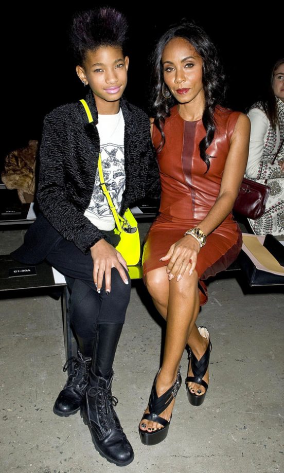 Willow Smith And Jade Pinkett Smith At The Narciso Rodriguez AW13 Show At New York Fashion Week, 2013