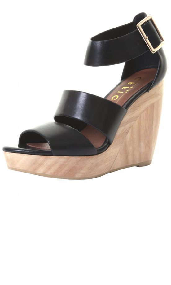 Office SS13 Chunky Strap Wedges