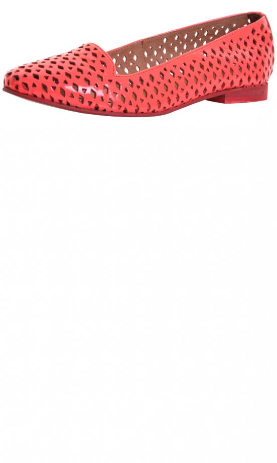 Office SS13 Orange Cut Out Shoes