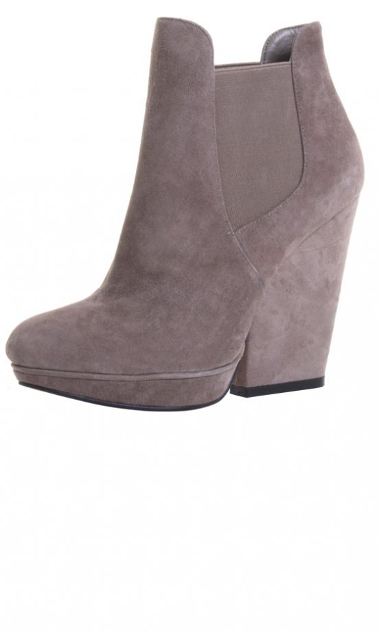 Office SS13 Grey Wedge Boots