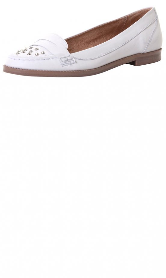 Office SS13 White Studded Loafer