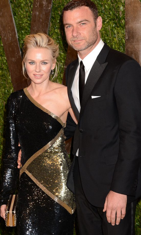 Naomi Watts And Liev Schreiber At Vanity Fair's Oscar Party, 2013