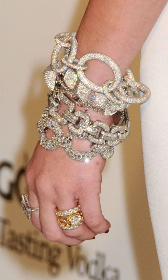 Miley Cyrus's Bling At Elton John's Oscar Party, 2013