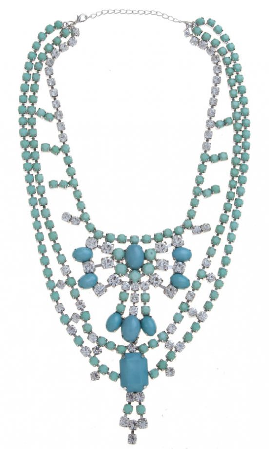 New Look Aqua Layered Necklace, £14.99