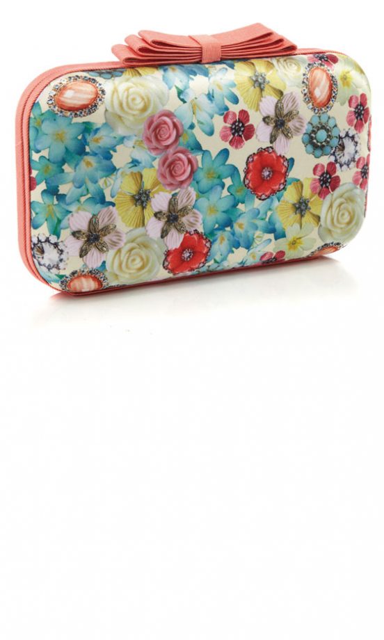 Accessorize Floral Print Box Clutch, £35