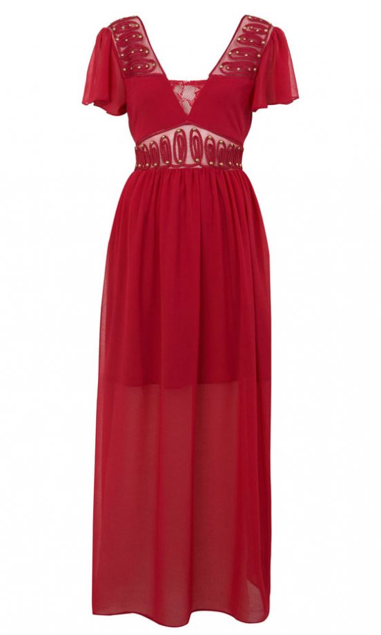 Miss Selfridge Red Maxi Dress, £55
