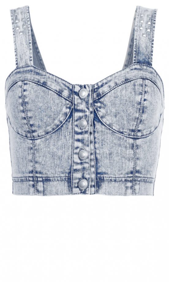 Primark Denim Bustier, £8