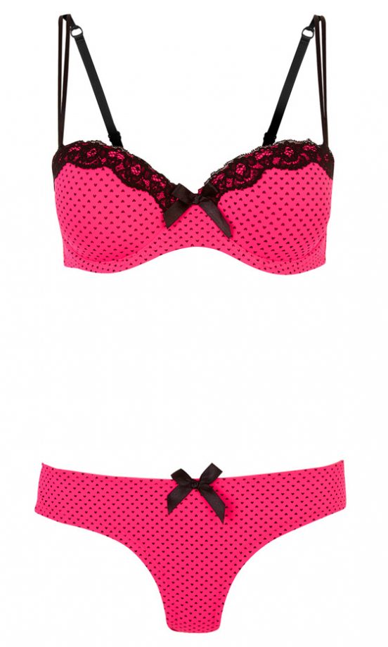 Primark Heart Print Underwear Set, £6
