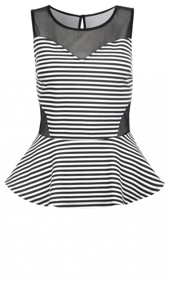 Primark Stripe Peplum, £8