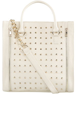 Primark SS13 White Studded Tote Bag