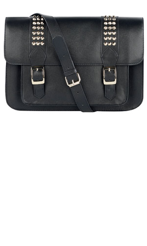 Primark SS13 Black Studded Satchel Bag