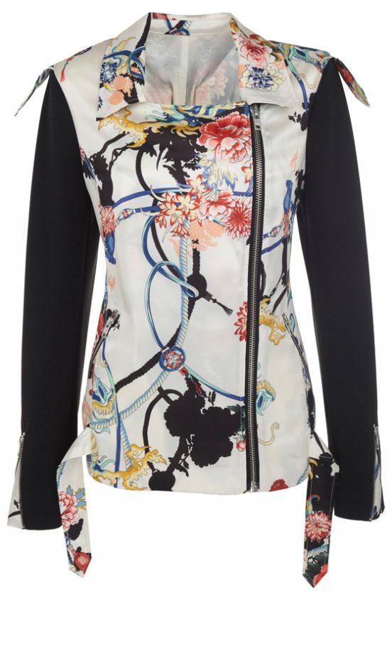 River Island SS13 Printed Biker Jacket