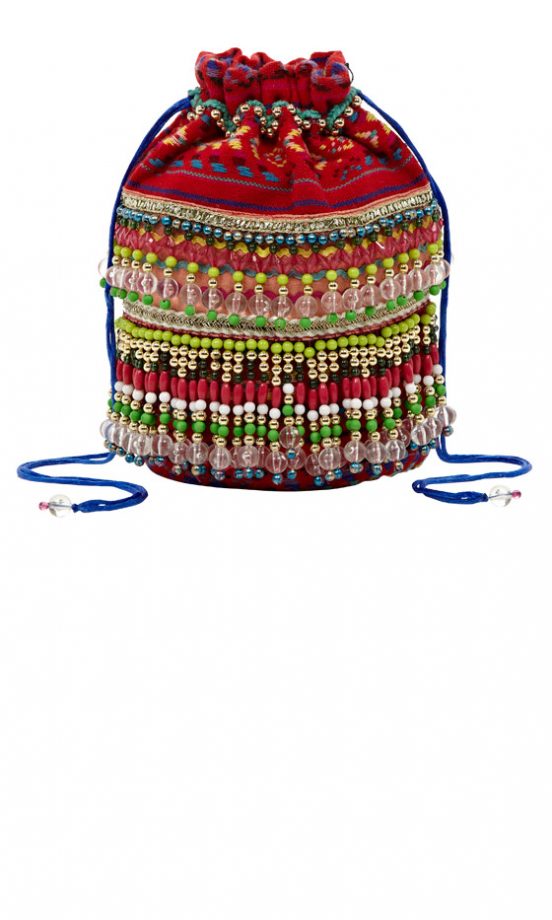 River Island SS13 Tribal Beaded Bucket Bag