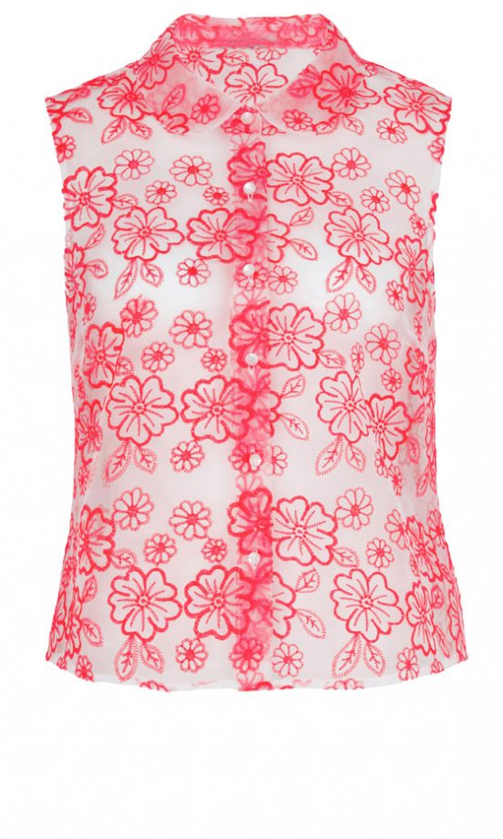 Marks & Spencer SS13 Pink Lace Shirt, £32.50