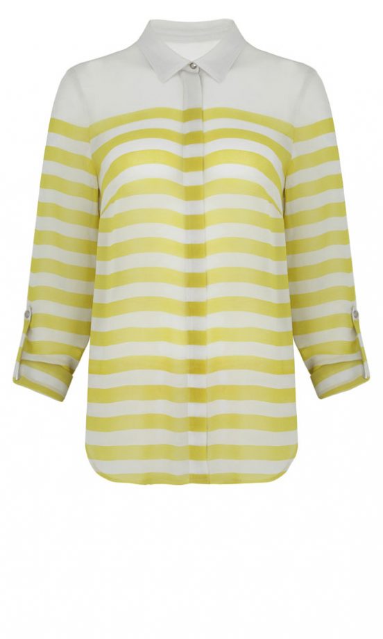 Marks & Spencer SS13 Lemon Striped Shirt, £32.50