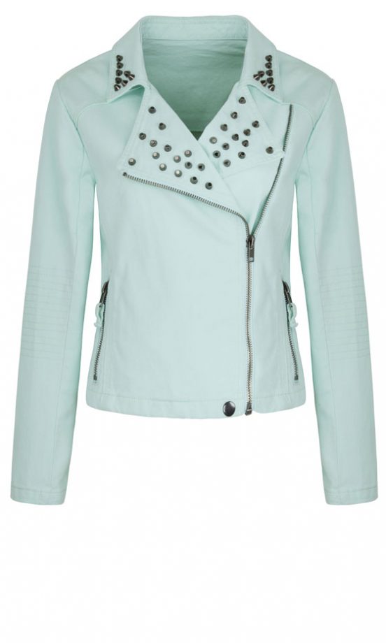 Marks & Spencer SS13 Pale Blue Biker Jacket, £49.50