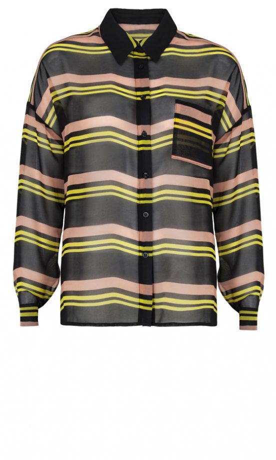 Marks & Spencer SS13 Sheer Striped Shirt, £29.50