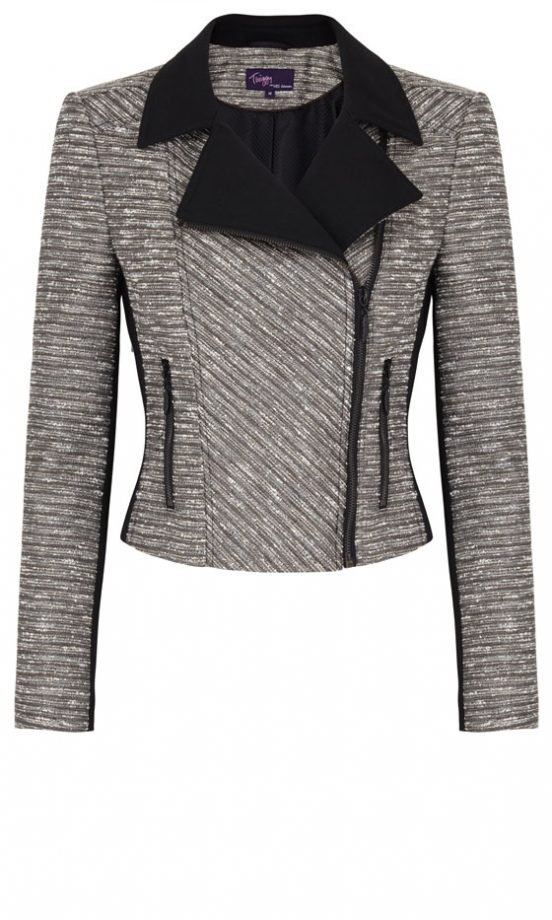 Marks & Spencer SS13 Monochrome Biker Jacket, £59