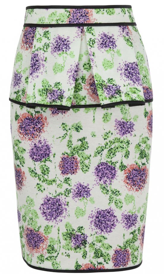 Marks & Spencer SS13 Floral Peplum Skirt, £39.50