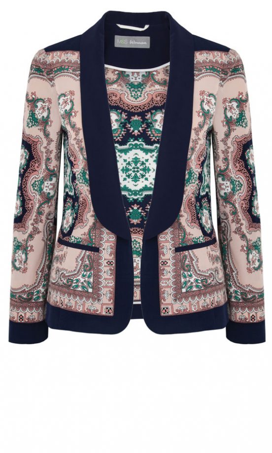 Marks & Spencer SS13 Mirror Print Blazer, £55