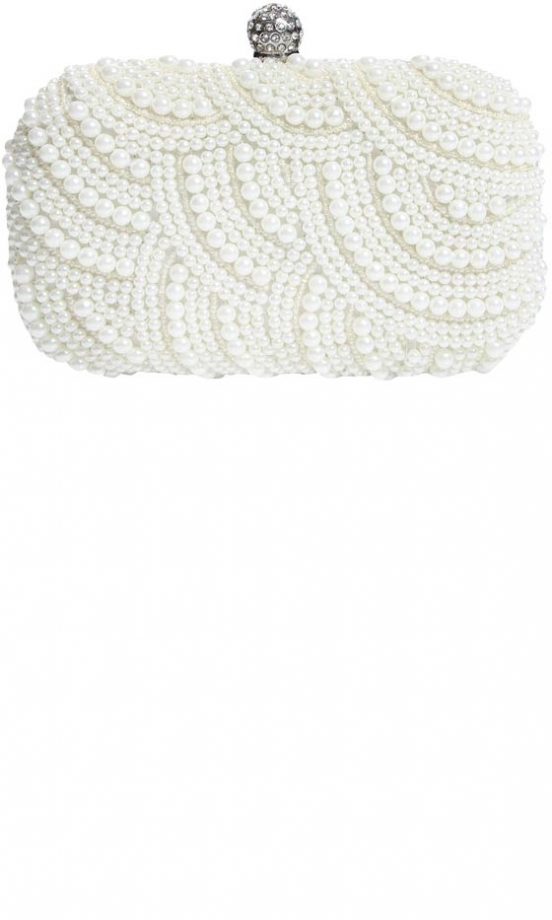 Boohoo Pearl Box Clutch, £28