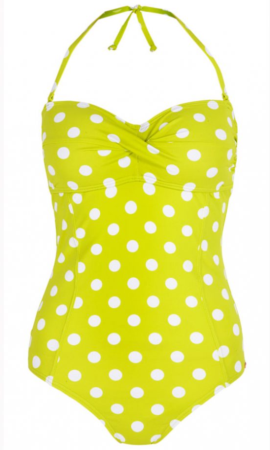 Next SS13 Lime Pokadot Swimsuit