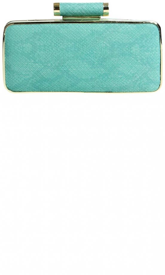 Boohoo Mint Box Clutch, £20